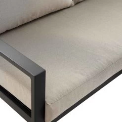 Albany Aluminium Corner Sofa Set With Reclining Back And Coffee Table, Taupe -The Furniture Shop OD SF 1023 TAUPE detail6