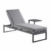 Albany Aluminium Sun Lounger, Grey 1 Albany Aluminium Sun Lounger, Grey -The Furniture Shop OD SLG 155 GREY WB1
