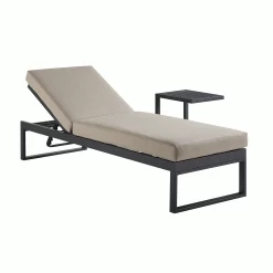 Albany Aluminium Sun Lounger, Taupe -The Furniture Shop OD SLG 155 TAUPE GIF