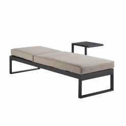 Albany Aluminium Sun Lounger, Taupe -The Furniture Shop OD SLG 155 TAUPE WB2
