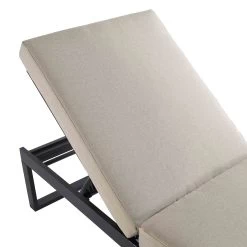 Albany Aluminium Sun Lounger, Taupe -The Furniture Shop OD SLG 155 TAUPE detail1