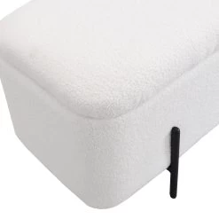 Jed Ecru Boucle 120cm Large Storage Ottoman Bench 21 Jed Ecru Boucle 120cm Large Storage Ottoman Bench -The Furniture Shop OTTO 2245 ECRUBOUCLE detail1