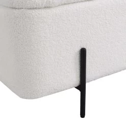 Jed Ecru Boucle 120cm Large Storage Ottoman Bench 23 Jed Ecru Boucle 120cm Large Storage Ottoman Bench -The Furniture Shop OTTO 2245 ECRUBOUCLE detail3