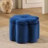 Pollie Navy Velvet Storage Stool 1 Pollie Navy Velvet Storage Stool -The Furniture Shop POUF 291 NAVY VEL main
