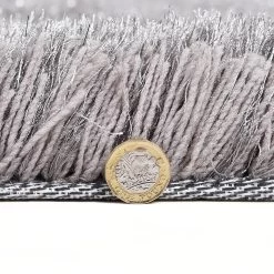Silver Tufted Shaggy Rug 160 X 230 Cm 12 Silver Tufted Shaggy Rug 160 X 230 Cm -The Furniture Shop RG Y02 SILVER detail3 d81b0ed4 e175 43e2 a9f8 ceef5232e27f