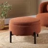 Amboise Round Storage Pouffe, Brick Boucle -The Furniture Shop XRSF 2183 BRICK BOU STOOL main