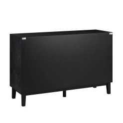 Bianca Chip Carved 6 Drawer Chest, Antique Bronze & Black -The Furniture Shop XXCOD 010 GOLD BLACK WB6