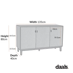 Bianca Chip Carved 3 Door Sideboard, Antique Bronze & Black 17 Bianca Chip Carved 3 Door Sideboard, Antique Bronze & Black -The Furniture Shop XXSB 009 GOLD BLACK