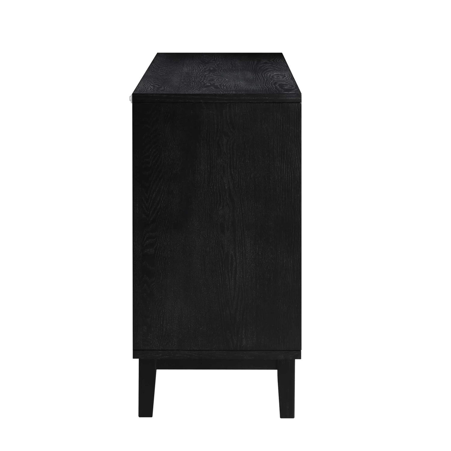 Bianca Chip Carved 3 Door Sideboard, Antique Bronze & Black 11 Bianca Chip Carved 3 Door Sideboard, Antique Bronze & Black - Image 9