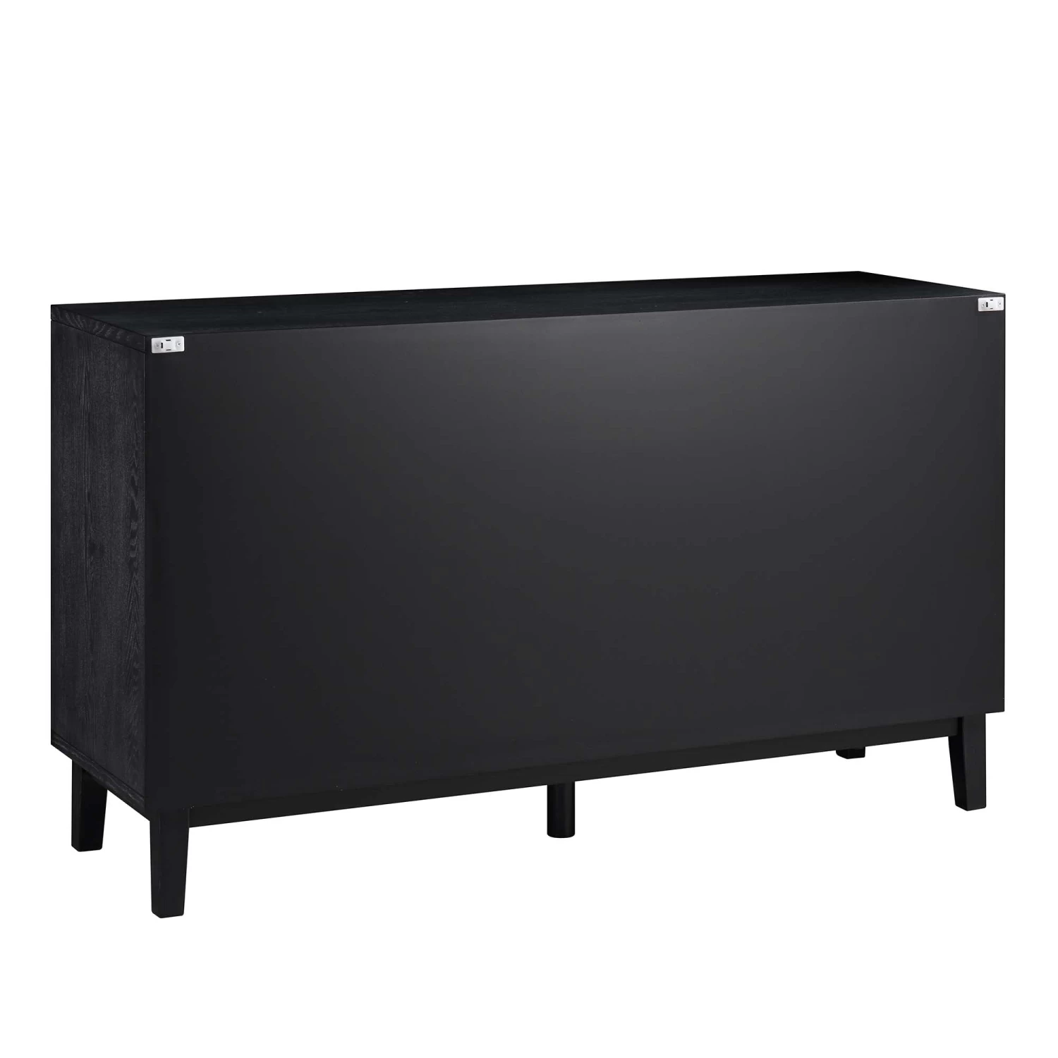 Bianca Chip Carved 3 Door Sideboard, Antique Bronze & Black 12 Bianca Chip Carved 3 Door Sideboard, Antique Bronze & Black - Image 10