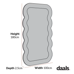 Venus Full Length Wave Mirror 180 X 100 Cm, Sage Green 15 Venus Full Length Wave Mirror 180 X 100 Cm, Sage Green -The Furniture Shop dimensional drawings NOV 2022 MIRR 162 600x 6220a431 b0b1 4783 88dd f99605b62934