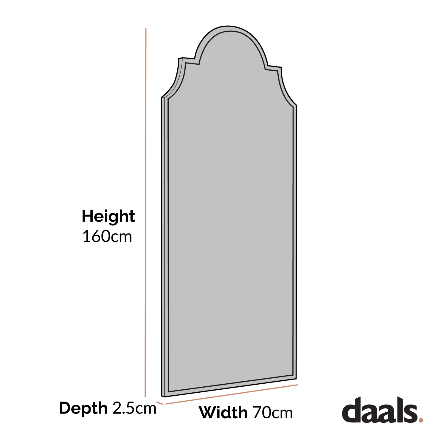 Essa Moroccan Style Full Length Mirror 160 X 70 Cm, Black 6 Essa Moroccan Style Full Length Mirror 160 X 70 Cm, Black - Image 4