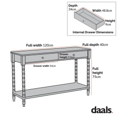 Aldwinke Dark Grey Bobbin 2 Drawer Large Console Table -The Furniture Shop dimensional drawings SEPT 2022 BSD 098 600x 85ef2c39 143a 496e a677 8796fcd1de41