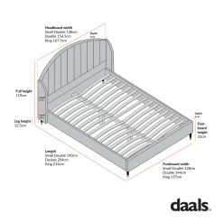 Eleanor White Boucle Upholstered Bed Frame With Domed Headboard -The Furniture Shop image 2024 05 20T12 41 27 823Z 1